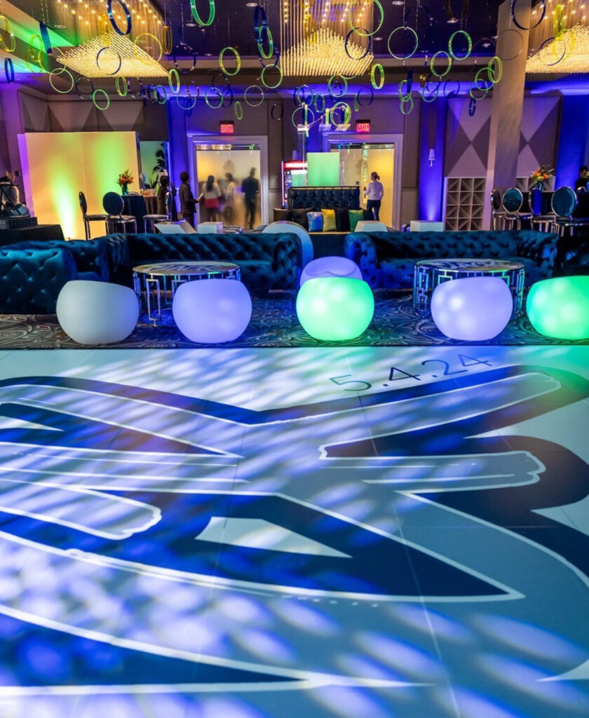 Custom Dance Floor Decals for Events | Davinci Florist