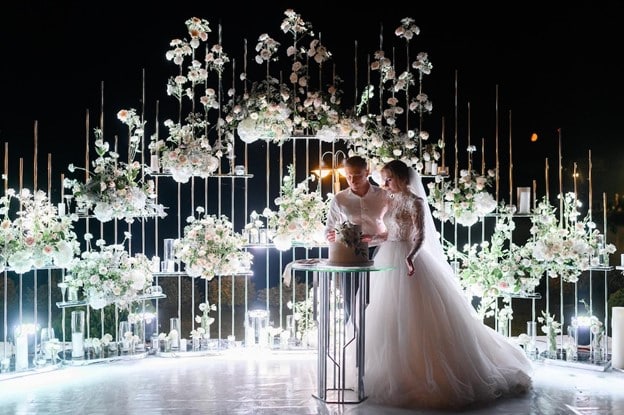 lighted wedding centerpieces