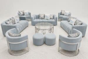 BLUE SOFA SET