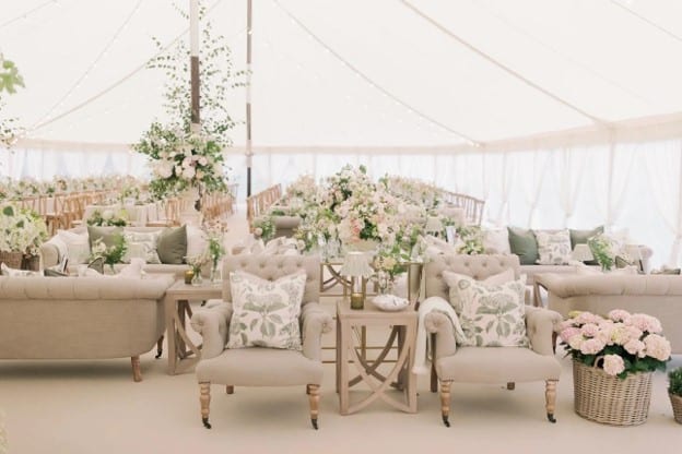 White Furniture Looking Fresh Throughout the Event